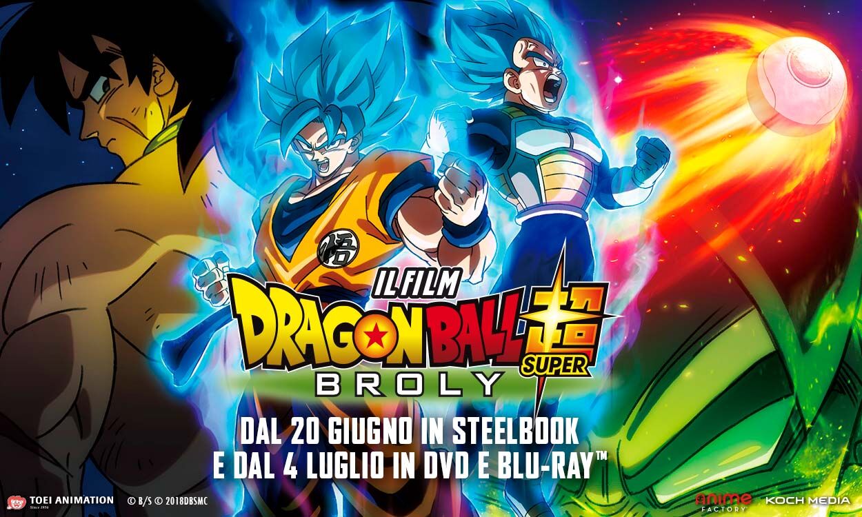 Dragon Ball Super: Broly, steelbook più venduto della settimana